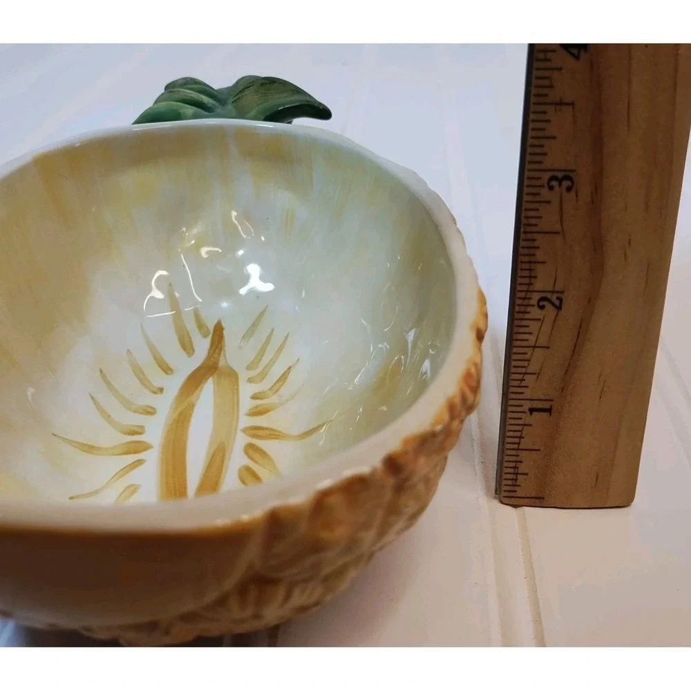Vintage Pineapple Ceramic Serving Dish Bowl  By Home Farmhouse Cottage MCM Decor